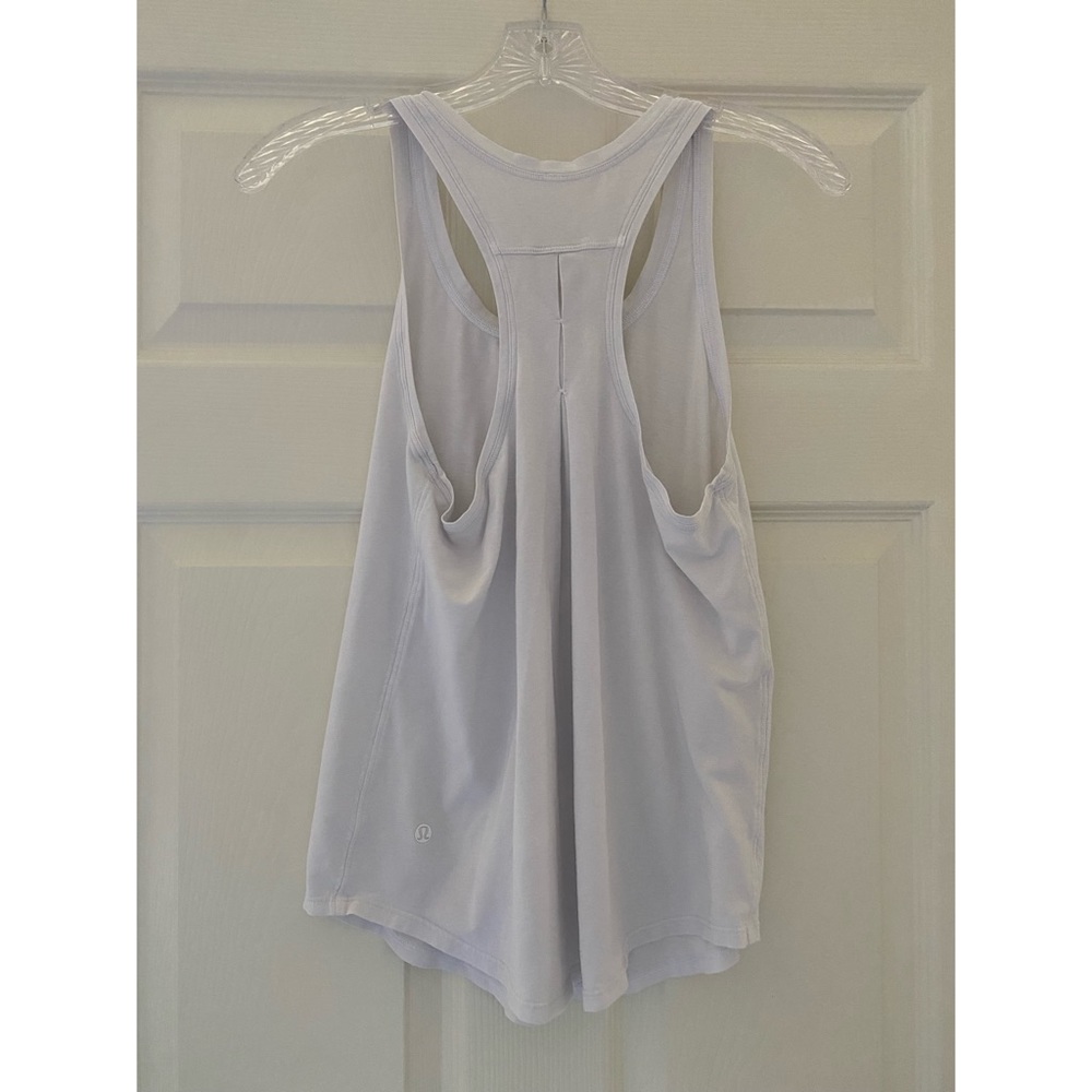 White Racerback Lululemon Tank - Picture 2 of 3